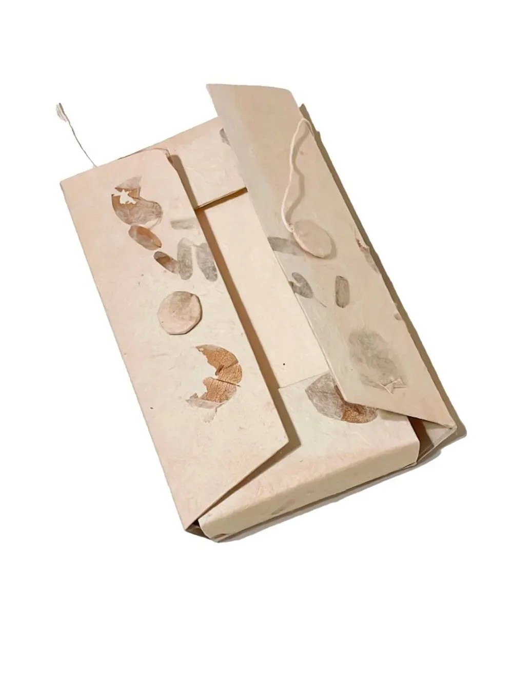 Vintage Textured Abstract Leaves Stationery Set Case 12 Envelopes 11 Letters